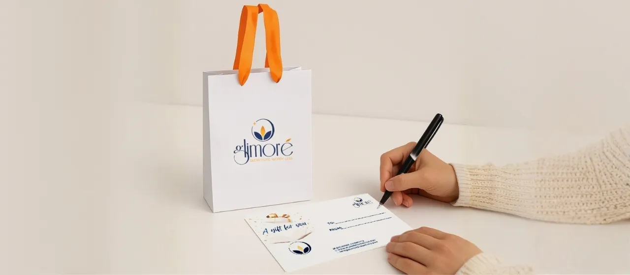 Luxury gift box with ribbon